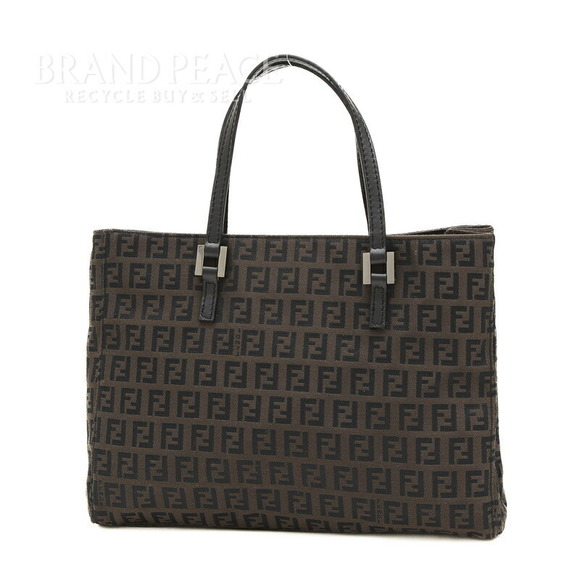Fendi Bag Tote Black Zucchino Canvas - Picture 1 of 6